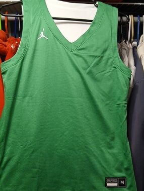 Reversible Jordan White&green Basketball Jersey